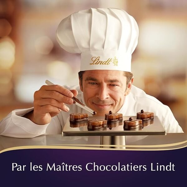 Lindt - Boîte CHAMPS-ÉLYSÉES Édition Avenue en Fête - Assortiment de Chocolats au Lait, Noirs et Blancs