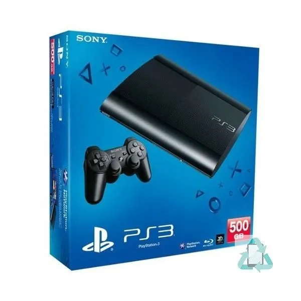 PS3 Ultra Slim Reconditionnée - 500 Go Noir – Image 2