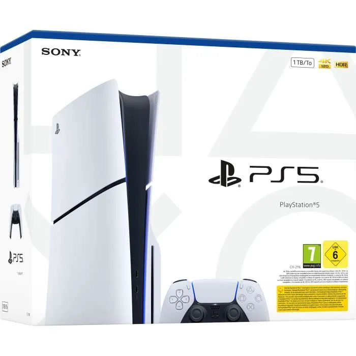 PS5 Slim Édition Standard - Lecteur CD 1000 Go Reconditionnée – Image 4