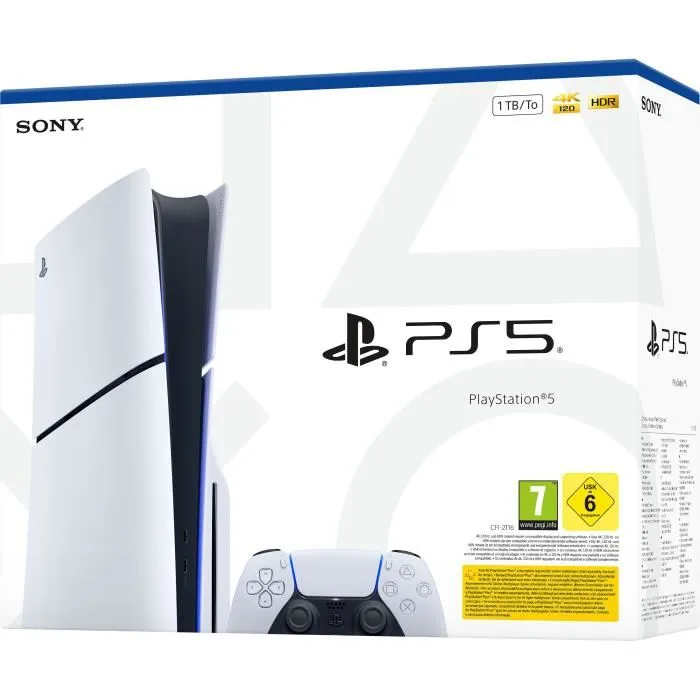 PS5 Slim Édition Standard - Lecteur CD 1000 Go Reconditionnée – Image 5